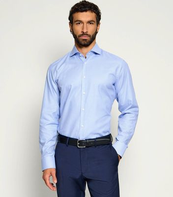 Koszula męska z klasycznym kołnierzykiem wiosenna BOSS BLACK ze sklepu: Gomez Fashion Store w kategorii: Koszule męskie - zdjęcie 874714-BD9-10338_BB265M000185450