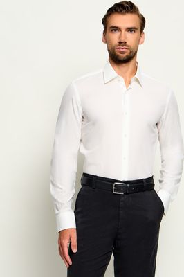BOSS BLACK - Koszula męska elegancka na wiosnę ze sklepu: Gomez Fashion Store w kategorii: Koszule męskie - zdjęcie 874714-BD9-10338_BB265M000188100