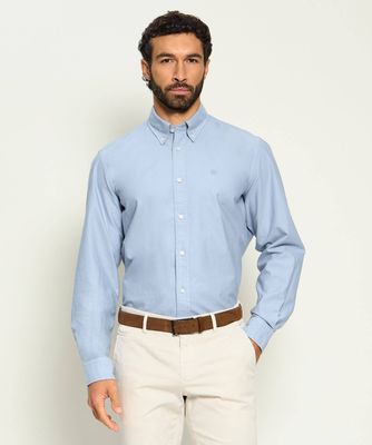 Koszula męska z kołnierzykiem button down BOSS BLACK ze sklepu: Gomez Fashion Store w kategorii: Koszule męskie - zdjęcie 874714-BD9-10338_BB265M000207474