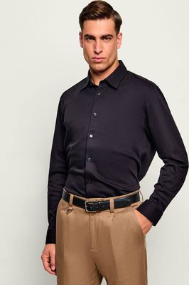 Koszula męska na jesień z klasycznym kołnierzykiem BOSS BLACK ze sklepu: Gomez Fashion Store w kategorii: Koszule męskie