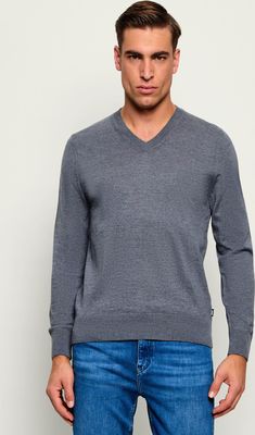 Sweter męski casualowy BOSS BLACK ze sklepu: Gomez Fashion Store w kategorii: Swetry męskie