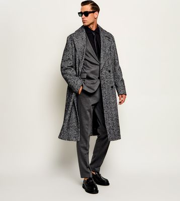 Płaszcz męski jesienny HUGO ze sklepu: Gomez Fashion Store w kategorii: Płaszcze męskie - zdjęcie 874714-BD9-10338_BU265M000089028