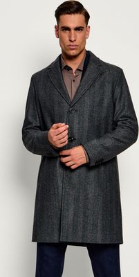 Płaszcz męski HUGO ze sklepu: Gomez Fashion Store w kategorii: Płaszcze męskie - zdjęcie 874714-BD9-10338_BU265M000090028