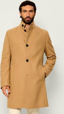 Płaszcz męski elegancki HUGO ze sklepu: Gomez Fashion Store w kategorii: Płaszcze męskie - zdjęcie 874714-BD9-10338_BU265M000092266