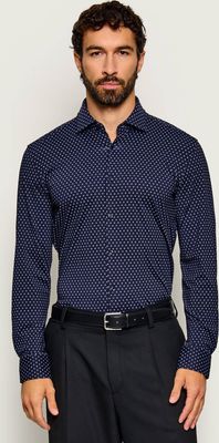 HUGO - Koszula męska z klasycznym kołnierzykiem ze sklepu: Gomez Fashion Store w kategorii: Koszule męskie