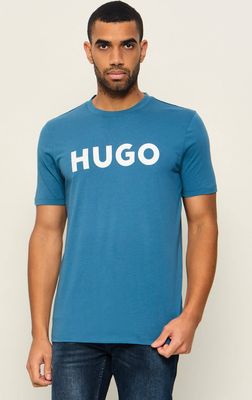 T-shirt męski HUGO ze sklepu: Gomez Fashion Store w kategorii: T-shirty męskie - zdjęcie 874714-BD9-10338_BU265M000143443