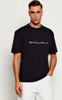 HUGO - T-shirt męski ze sklepu: Gomez Fashion Store w kategorii: T-shirty męskie - zdjęcie 874714-BD9-10338_BU265M000161001