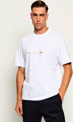 T-shirt męski casualowy HUGO ze sklepu: Gomez Fashion Store w kategorii: T-shirty męskie - zdjęcie 874714-BD9-10338_BU265M000161100