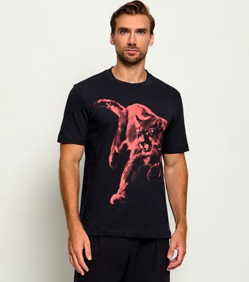 T-shirt męski w stylu młodzieżowym HUGO ze sklepu: Gomez Fashion Store w kategorii: T-shirty męskie - zdjęcie 874714-BD9-10338_BU265M000171003
