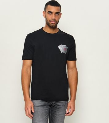 T-shirt męski casual HUGO ze sklepu: Gomez Fashion Store w kategorii: T-shirty męskie - zdjęcie 874714-BD9-10338_BU265M000172001