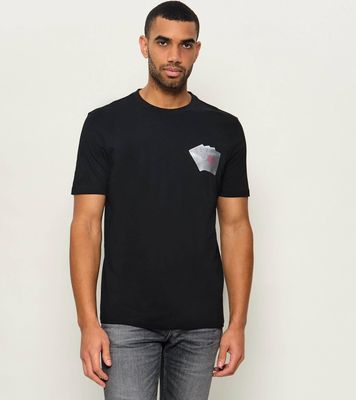 T-shirt męski casual HUGO ze sklepu: Gomez Fashion Store w kategorii: T-shirty męskie - zdjęcie 874714-BD9-10338_BU265M000172001