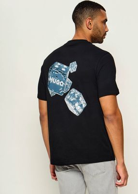T-shirt męski młodzieżowy HUGO ze sklepu: Gomez Fashion Store w kategorii: T-shirty męskie - zdjęcie 874714-BD9-10338_BU265M000174001