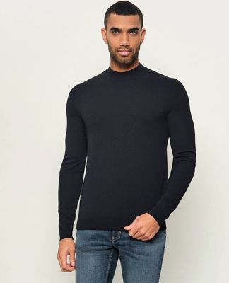 HUGO - Sweter męski zimowy casual ze sklepu: Gomez Fashion Store w kategorii: Swetry męskie - zdjęcie 874714-BD9-10338_BU265M000185410