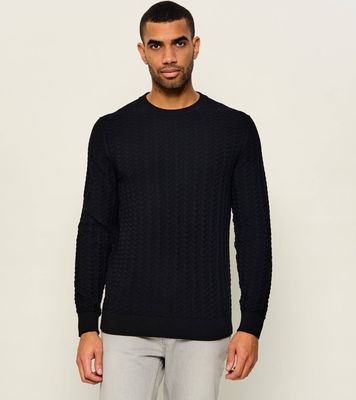 HUGO - Sweter męski casual ze sklepu: Gomez Fashion Store w kategorii: Swetry męskie - zdjęcie 874714-BD9-10338_BU265M000190001