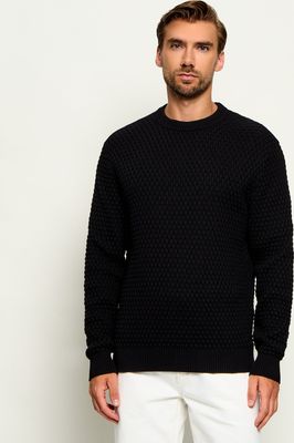 Sweter męski HUGO ze sklepu: Gomez Fashion Store w kategorii: Swetry męskie - zdjęcie 874714-BD9-10338_BU265M000191001