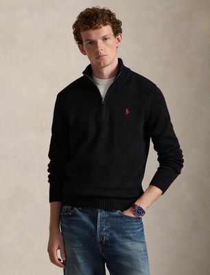 Sweter męski casual na zimę Polo Ralph Lauren ze sklepu: Gomez Fashion Store w kategorii: Swetry męskie - zdjęcie 874714-BD9-10338_PR265M000089F04
