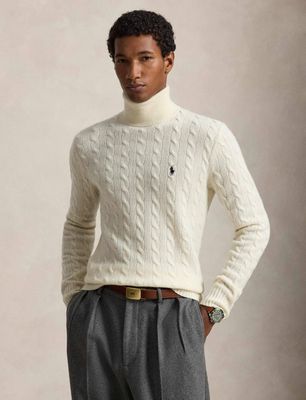 Sweter męski na zimę casual Polo Ralph Lauren ze sklepu: Gomez Fashion Store w kategorii: Swetry męskie - zdjęcie 874714-BD9-10338_PR265M00009252X