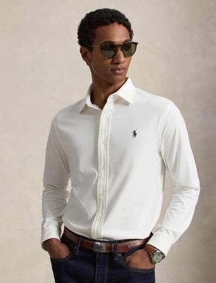 Koszula męska z klasycznym kołnierzykiem Polo Ralph Lauren ze sklepu: Gomez Fashion Store w kategorii: Koszule męskie - zdjęcie 874714-BD9-10338_PR265M000139F21
