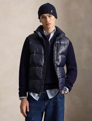 Kamizelka męska casual Polo Ralph Lauren ze sklepu: Gomez Fashion Store w kategorii: Kamizelki męskie - zdjęcie 874714-BD9-10338_PR265M00021142V