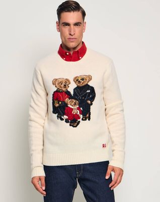 Sweter męski młodzieżowy na zimę Polo Ralph Lauren ze sklepu: Gomez Fashion Store w kategorii: Swetry męskie - zdjęcie 874714-BD9-10338_PR265M000217IU9