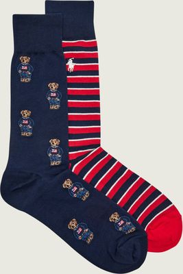 Skarpetki damskie w abstrakcyjne wzory Polo Ralph Lauren ze sklepu: Gomez Fashion Store w kategorii: Skarpetki damskie