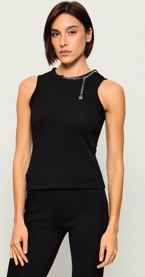 HUGO - Bluzka damska na lato ze sklepu: Gomez Fashion Store w kategorii: Bluzki damskie - zdjęcie 874714-BD9-10338_BU265W000056001