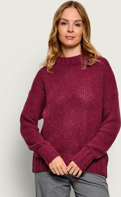 Sweter damski z okrągłym dekoltem HUGO ze sklepu: Gomez Fashion Store w kategorii: Swetry damskie