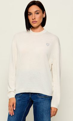 HUGO - Sweter damski zimowy ze sklepu: Gomez Fashion Store w kategorii: Swetry damskie - zdjęcie 874714-BD9-10338_BU265W000065127