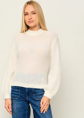 Sweter damski HUGO ze sklepu: Gomez Fashion Store w kategorii: Swetry damskie - zdjęcie 874714-BD9-10338_BU265W000070127