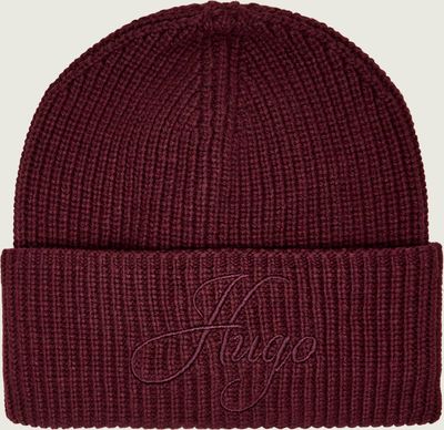 Czapka zimowa damska HUGO ze sklepu: Gomez Fashion Store w kategorii: Czapki zimowe damskie - zdjęcie 874714-BD9-10338_BU265W000086914