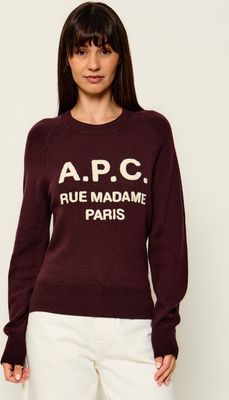 Sweter damski casual A.P.C. ze sklepu: Gomez Fashion Store w kategorii: Swetry damskie - zdjęcie 874714-BD9-10338_A3264W000016035