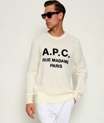 Sweter męski na zimę A.P.C. ze sklepu: Gomez Fashion Store w kategorii: Swetry męskie - zdjęcie 874714-BD9-10338_A3264M000009006