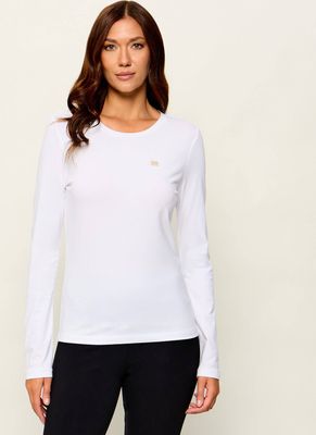 Bluzka damska EA7 ze sklepu: Gomez Fashion Store w kategorii: Bluzki damskie - zdjęcie 874714-BD9-10338_E7265W000033C54