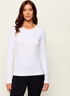 Bluzka damska EA7 ze sklepu: Gomez Fashion Store w kategorii: Bluzki damskie - zdjęcie 874714-BD9-10338_E7265W000033C54