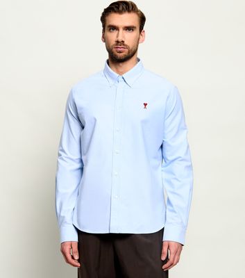 Koszula męska AMI Paris ze sklepu: Gomez Fashion Store w kategorii: Koszule męskie - zdjęcie 874714-BD9-10338_AI262U000027030