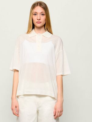 Bluzka damska AMI Paris ze sklepu: Gomez Fashion Store w kategorii: Bluzki damskie - zdjęcie 874714-BD9-10338_AI262W000009053