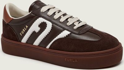 brązowy Buty sportowe damskie sznurowane Furla ze sklepu: Gomez Fashion Store w kategorii: Buty sportowe damskie