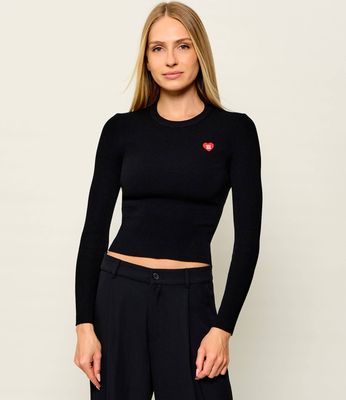 Sweter damski HUGO ze sklepu: Gomez Fashion Store w kategorii: Swetry damskie - zdjęcie 874714-BD9-10338_BU264W000057001
