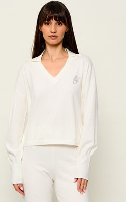 Sweter damski na zimę Liu Jo Sport ze sklepu: Gomez Fashion Store w kategorii: Swetry damskie - zdjęcie 874714-BD9-10338_LS264W000003855