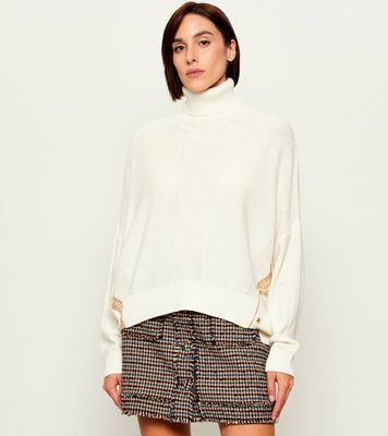 Liu Jo Sport - Sweter damski zimowy casual ze sklepu: Gomez Fashion Store w kategorii: Swetry damskie - zdjęcie 874714-BD9-10338_LS264W000015861