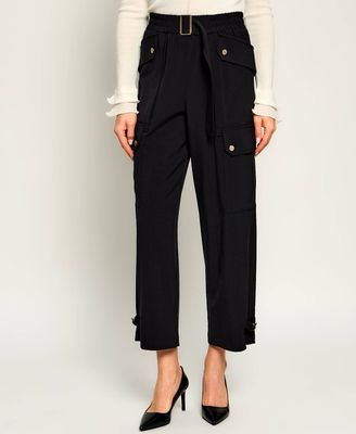 Spodnie damskie jesienne Liu Jo ze sklepu: Gomez Fashion Store w kategorii: Spodnie damskie - zdjęcie 874714-BD9-10338_LJ264W000020222