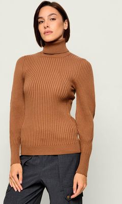 Sweter damski na zimę casualowy Liu Jo ze sklepu: Gomez Fashion Store w kategorii: Swetry damskie - zdjęcie 874714-BD9-10338_LJ264W00003819Q