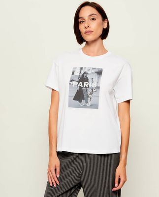 Bluzka damska na wiosnę młodzieżowa Liu Jo ze sklepu: Gomez Fashion Store w kategorii: Bluzki damskie - zdjęcie 874714-BD9-10338_LJ264W000039U55