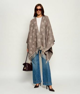 Ponczo casual Liu Jo ze sklepu: Gomez Fashion Store w kategorii: Poncza - zdjęcie 874714-BD9-10338_LC265W000117K04