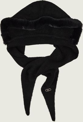 Czapka zimowa damska Liu Jo ze sklepu: Gomez Fashion Store w kategorii: Czapki zimowe damskie - zdjęcie 874714-BD9-10338_LC265W00010169Q