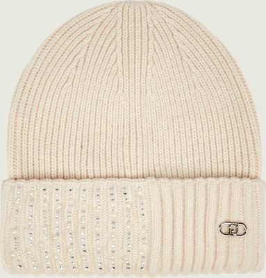 Czapka zimowa damska Liu Jo ze sklepu: Gomez Fashion Store w kategorii: Czapki zimowe damskie - zdjęcie 874714-BD9-10338_LC265W00013968Q