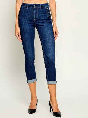 Jeansy damskie w miejskim stylu Liu Jo ze sklepu: Gomez Fashion Store w kategorii: Jeansy damskie - zdjęcie 874714-BD9-10338_LJ264W00008090Q