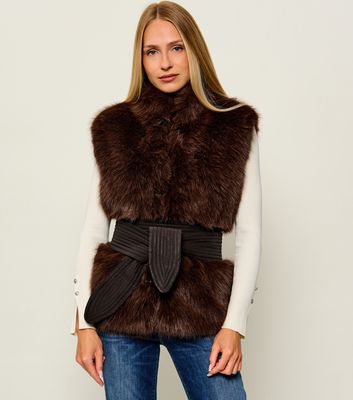Kamizelka damska jesienna Liu Jo ze sklepu: Gomez Fashion Store w kategorii: Kamizelki damskie - zdjęcie 874714-BD9-10338_LJ264W00001118Q