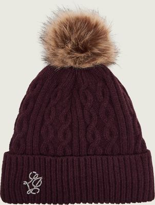Czapka zimowa damska Liu Jo ze sklepu: Gomez Fashion Store w kategorii: Czapki zimowe damskie - zdjęcie 874714-BD9-10338_LC265W000167W10