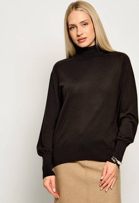 Sweter damski zimowy Liu Jo ze sklepu: Gomez Fashion Store w kategorii: Swetry damskie - zdjęcie 874714-BD9-10338_LC265W00022578Q